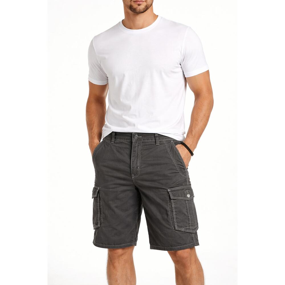 BKE Mens Cargo Shorts Utility Multi Pocket Casual Style